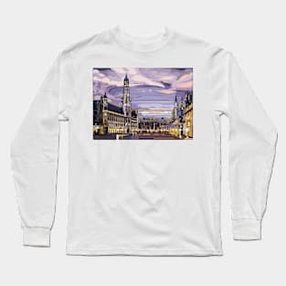 Brussels Pixel Art Long Sleeve T-Shirt